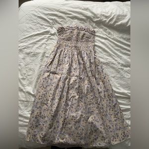 H&M Strapless Floral Dress